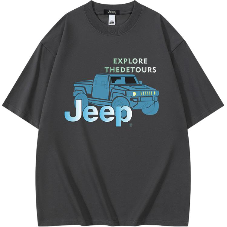 

Футболка Unisex Crew Neck Moderate Straight Fit Jeep, темно-серый