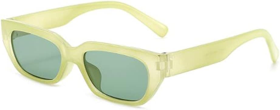 

Небольшие квадратные многоугольные солнцезащитные очки для мужчин и женщин с защитой от УФ-излучения. Персонализированные декоративные солнцезащитные очки Weloveushop, Green