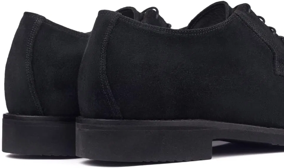 Мужские туфли MASALTOS Lift Shoes с невидимым каблуком, увеличивающие рост до 7 см. Модель Lawson, Black — фото 4