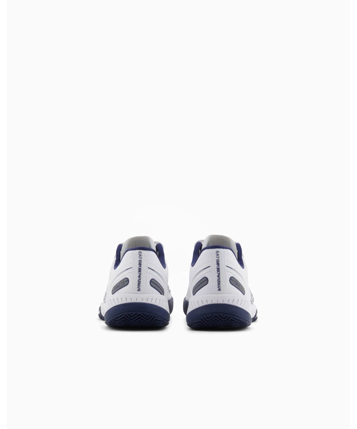 Мужские теннисные кроссовки Emporio Armani EA7 с логотипом белые — фото 4
