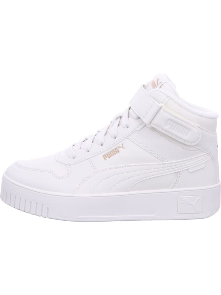 Элегантные туфли на шнуровке Puma Damen Carina Street Mid WTR, белый — фото 2