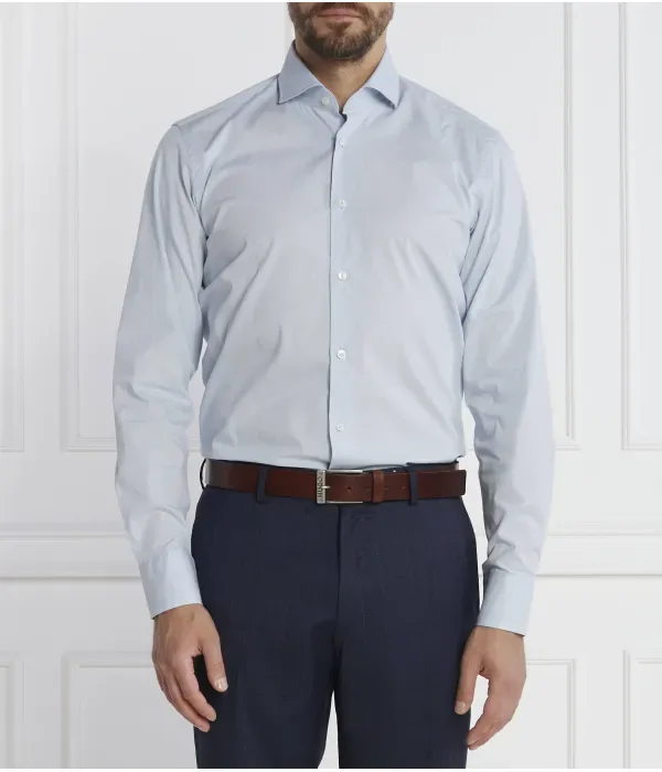 Джо раздвинутая рубашка regular fit Boss, небесно-голубой