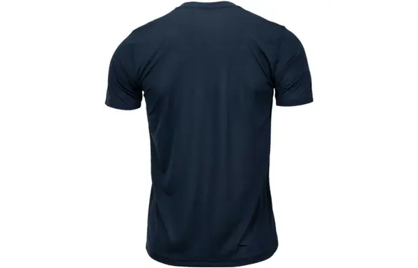 Футболка NIKE Solid Round Neck T-Shirt 'Dark Navy Blue', синий — фото 2