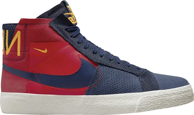 

Кроссовки Zoom Blazer Mid Premium SB 'Deconstructed - Barcelona', красный, Серый, Кроссовки Zoom Blazer Mid Premium SB 'Deconstructed - Barcelona', красный