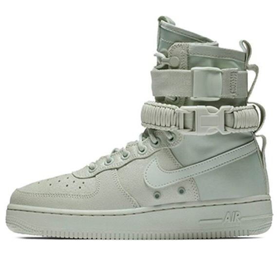 Кроссовки sf air force 1 высокие Nike, зеленый