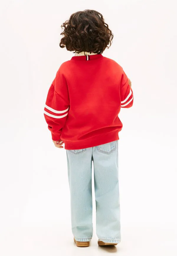 Толстовка из махровой ткани с рисунком волнистого флага Tommy Hilfiger, Rapid Red — фото 3