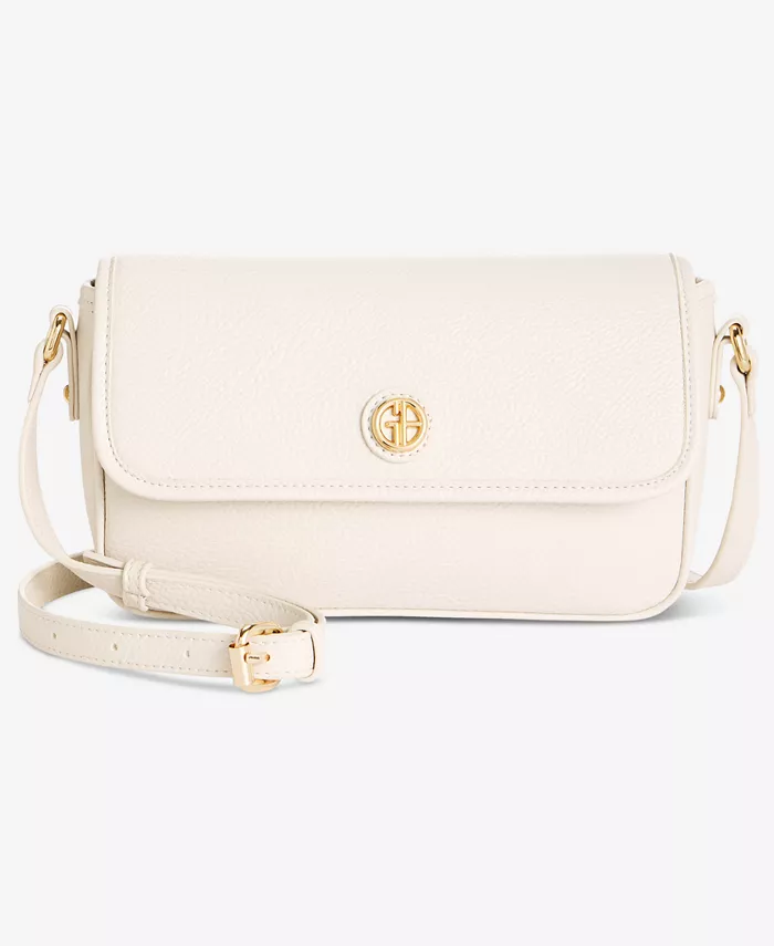 

Сумка-кроссбоди Pebble East West Small Flap Giani Bernini, белый