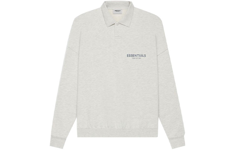 

Длинный рукав Френч Терри Поло Fear Of God Essentials, Овсяный