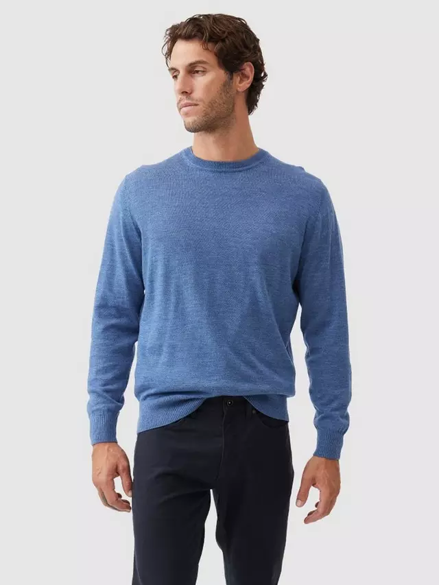 

Джемпер Rodd & Gunn Ferndale New Zealand Merino Round Neck, цвет ocean