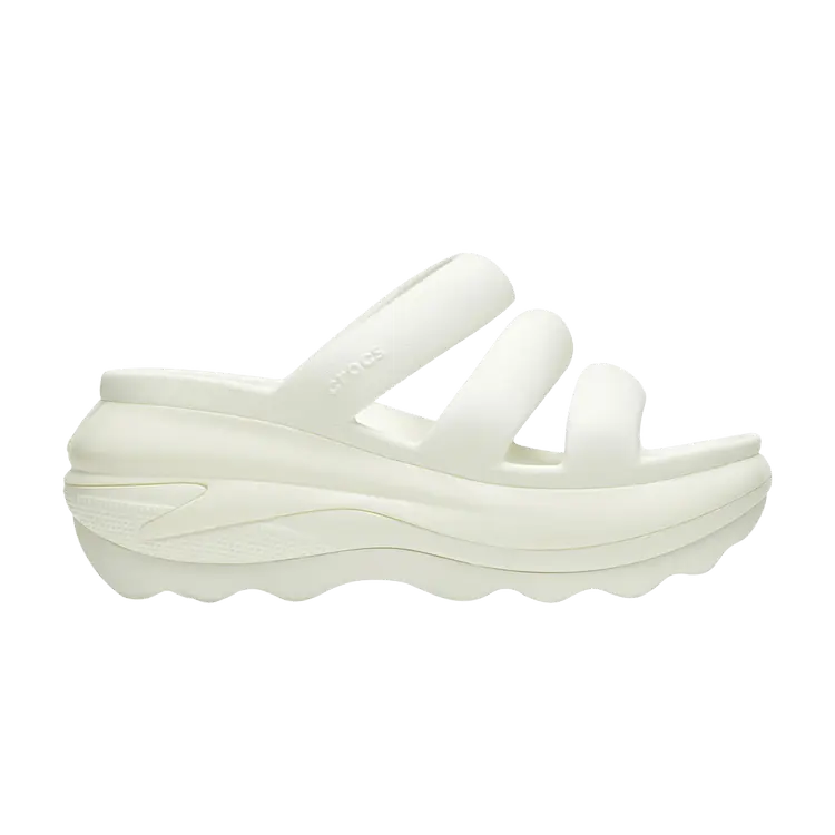 Сандалии Crocs Wmns Mega Crush Triple Strap Sandal Chalk, кремовый