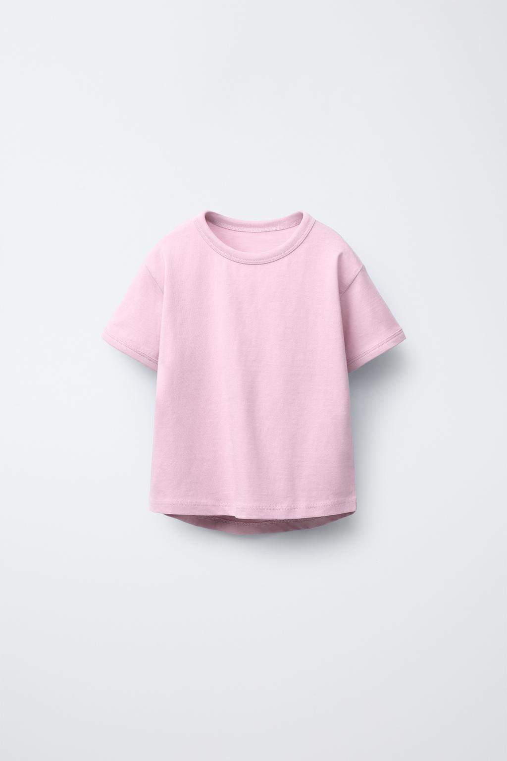 

Простая футболка ZARA, розовый