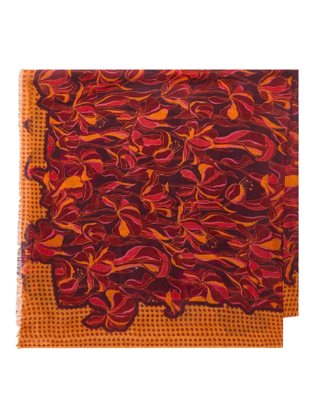 

Шарф с геометричным узором MALIPARMI, оранжевый