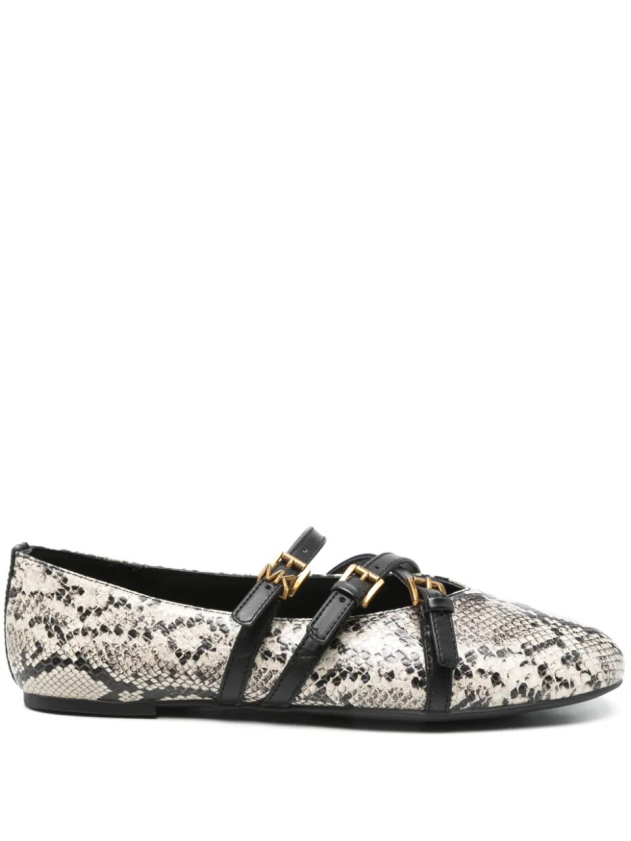 Кожаные балетки Michael Michael Kors, нейтральный