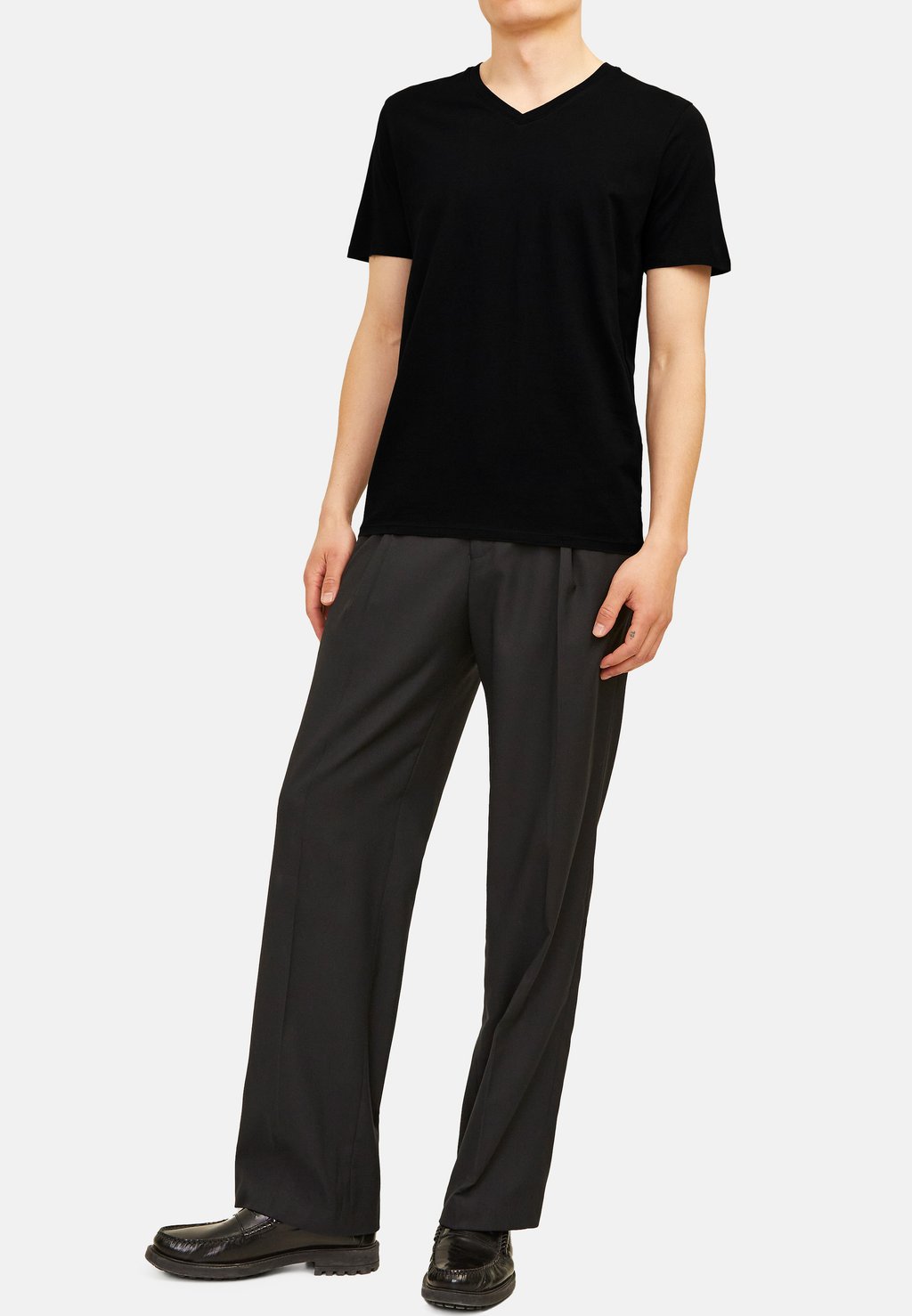 

Нижняя футболка 4ER PACK KURZARM Jack & Jones, черный