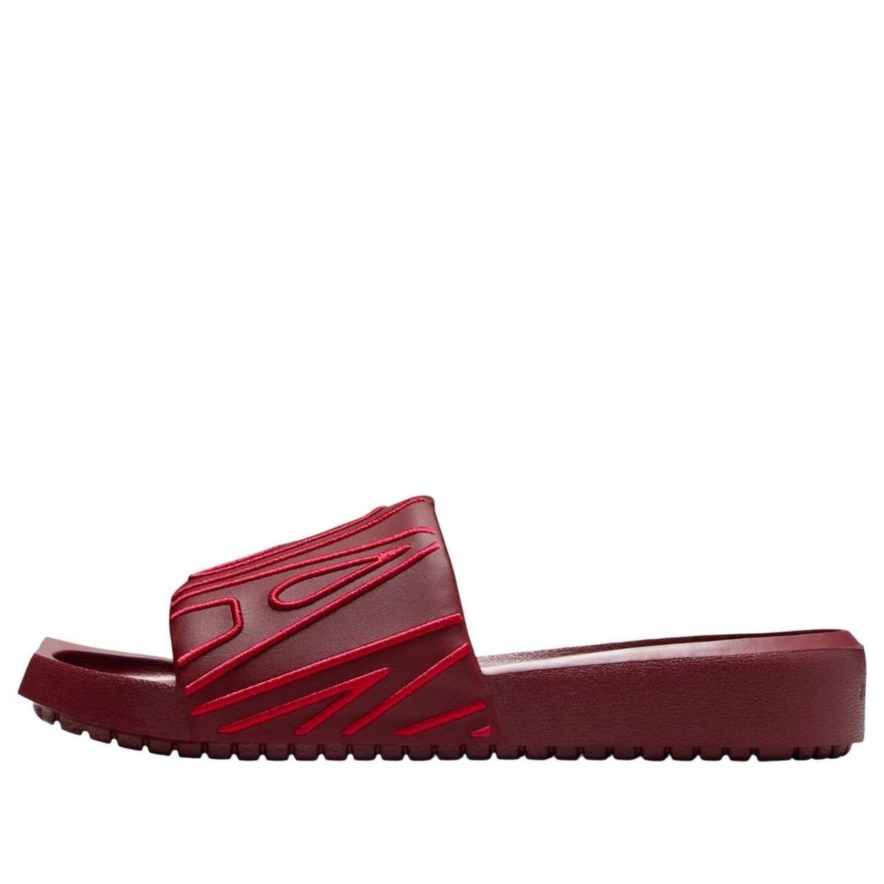 Кроссовки (WMNS) Air Jordan NOLA Slide 'Dark Team Red Hibiscus'