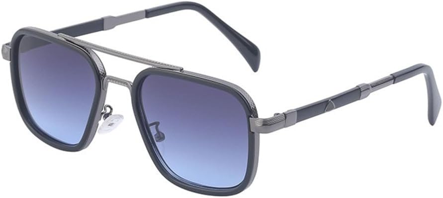 

Роскошные солнцезащитные очки 2026 года для мужчин, винтажные квадратные ретро-очки для женщин, модные очки для защиты от синего света, C7, один размер MTZJH, One Color