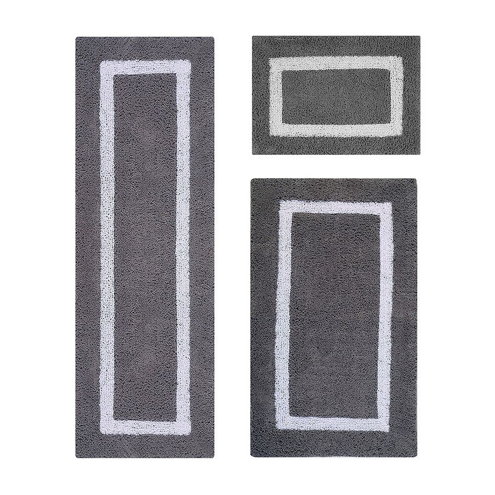 

Набор ковриков для ванной Better Trends Hotel Collection из 3 предметов, цвет Gray White