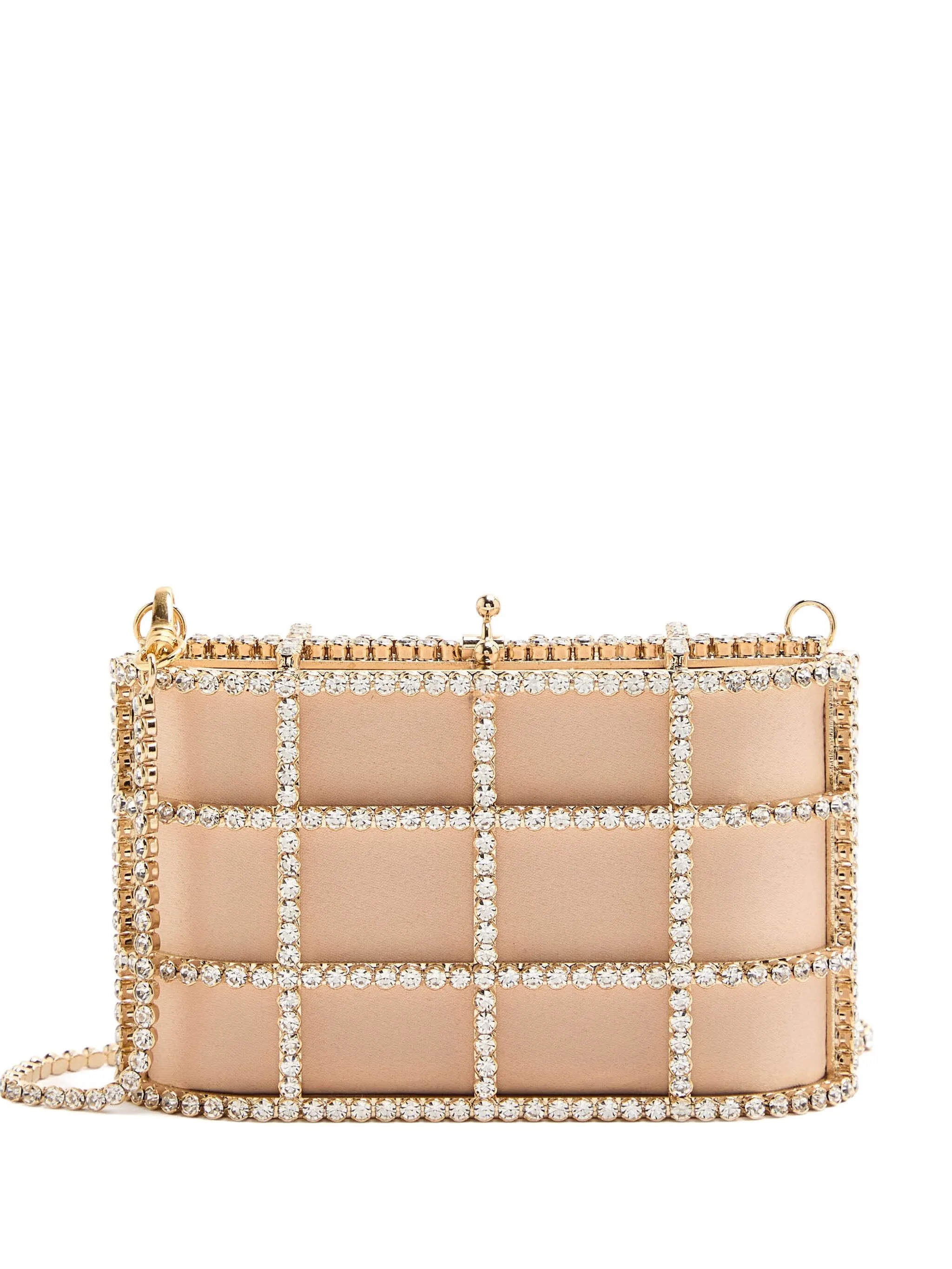 

Сумка-сэтчел с кристаллами Rosantica, золотистый