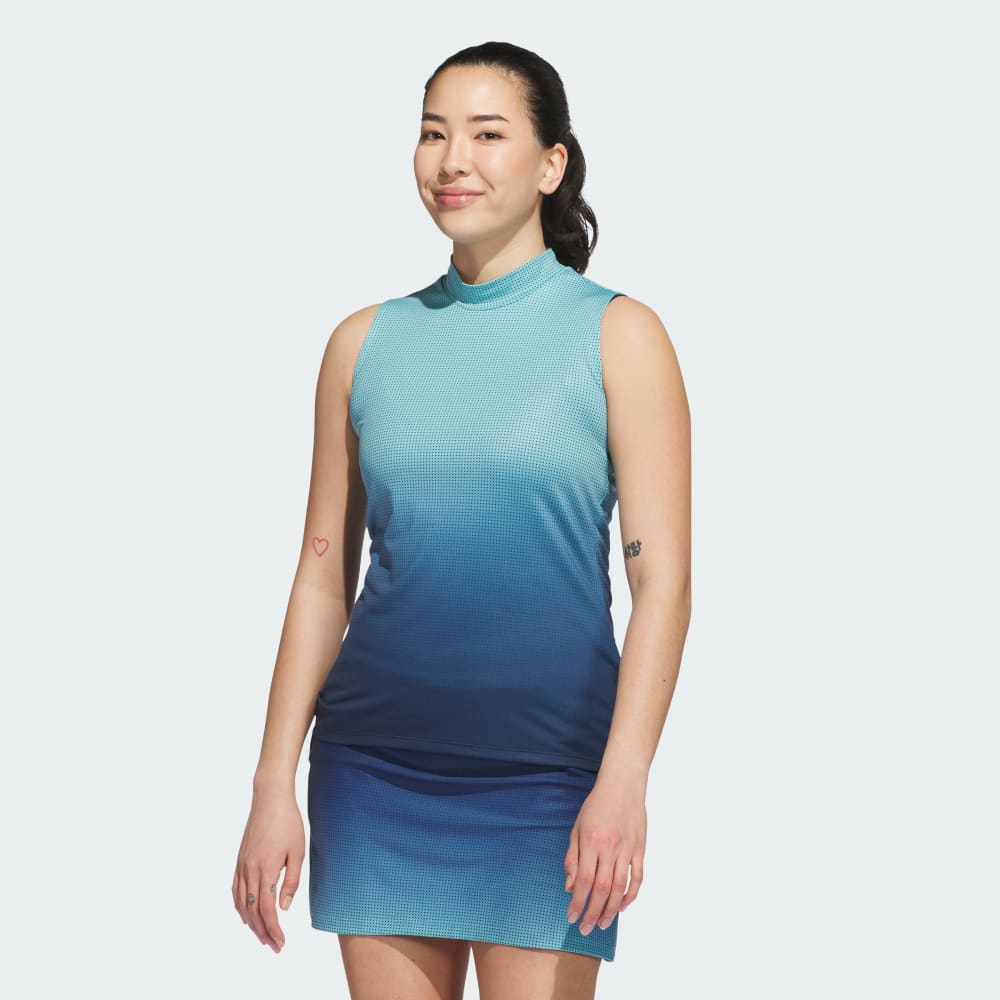 

Спортивный топ Adidas Ultimate365 Gradient Sleeveless Mock Neck Top, цвет Collegiate Navy