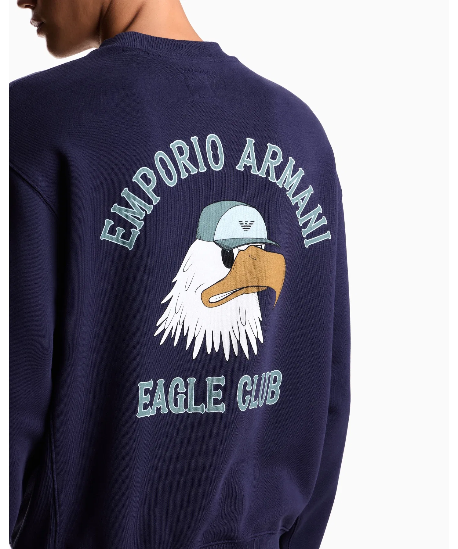 【Emporio Armani】Свитшот ASV Eagle Club из органического трикотажа с принтом — фото 3