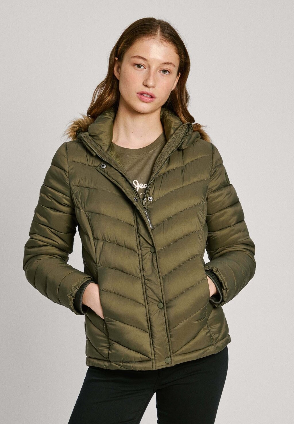 

Куртка для активного отдыха BABS Pepe Jeans, темно-зеленый