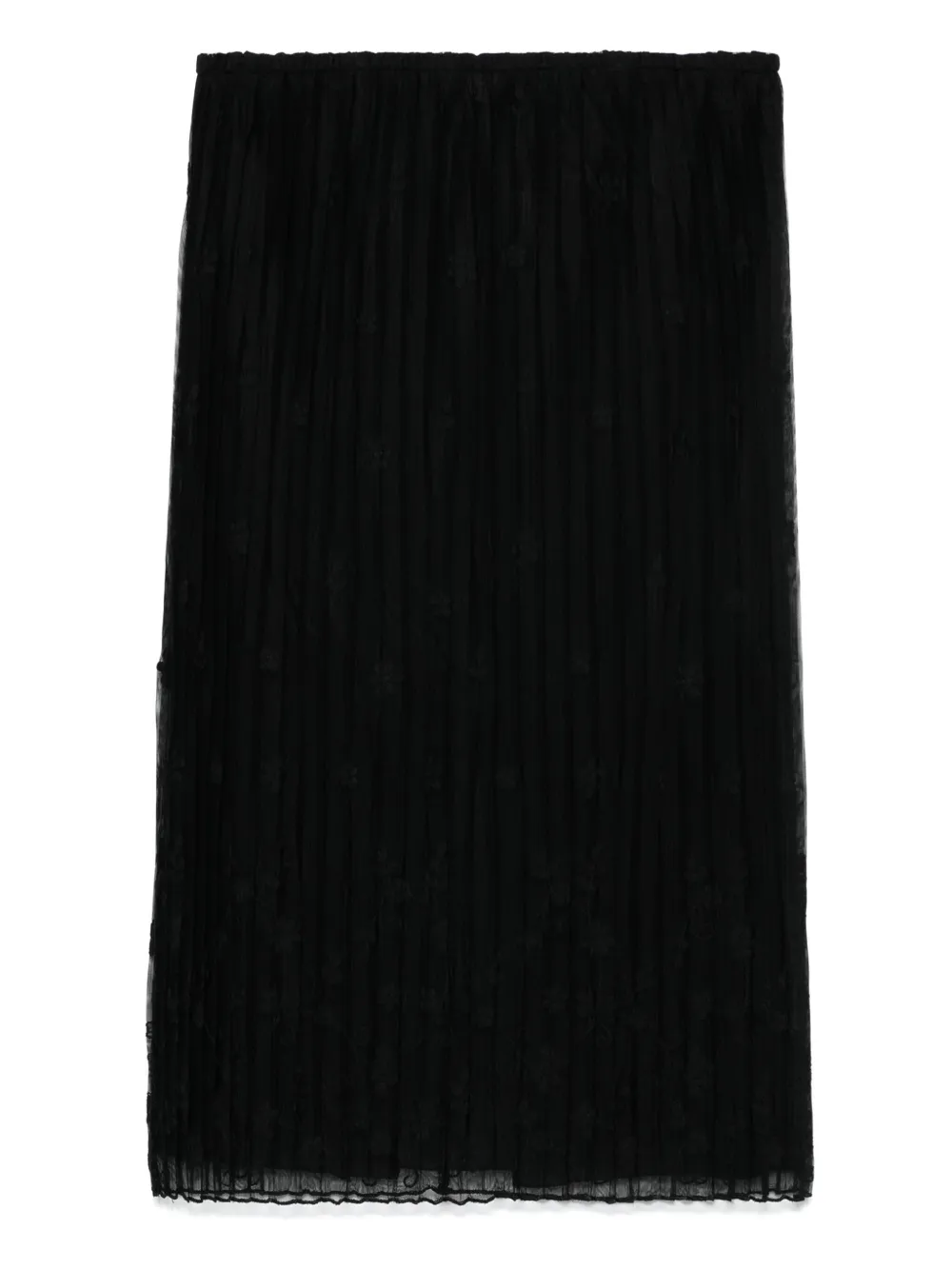 

Юбка из тюля с цветочной вышивкой TOTEME, черный