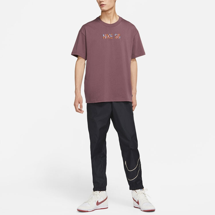 Футболка мужская темно-винно-красная Nike, темно-красный — фото 3
