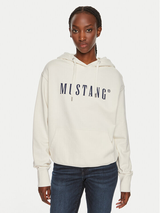 

Толстовка оверсайз Mustang, экрю