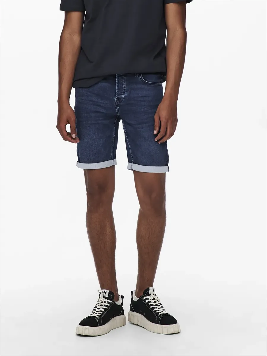 

Джинсовые шорты ONLY & SONS "ONSPLY LIGHT BLUE 5189 SHORTS DNM NOOS", синий