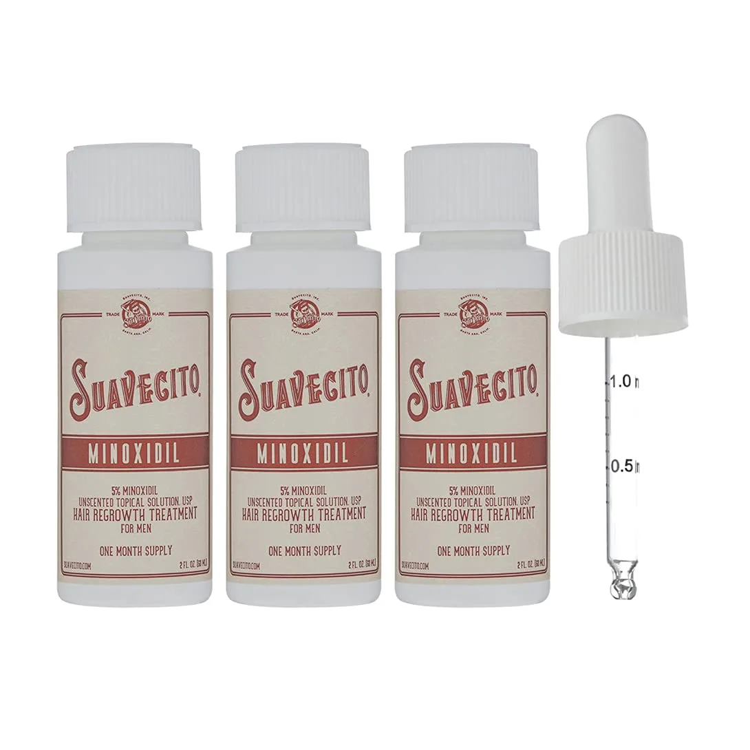 Suavecito набор для лечения выпадения волос и восстановления роста - Minoxidil 5%, шампунь и кондиционер для уплотнения волос с ниацинамидом и биотином, матовая крем-укладка с DHT-блокатором для тонких волос Миноксидил на 3 месяца — фото 2