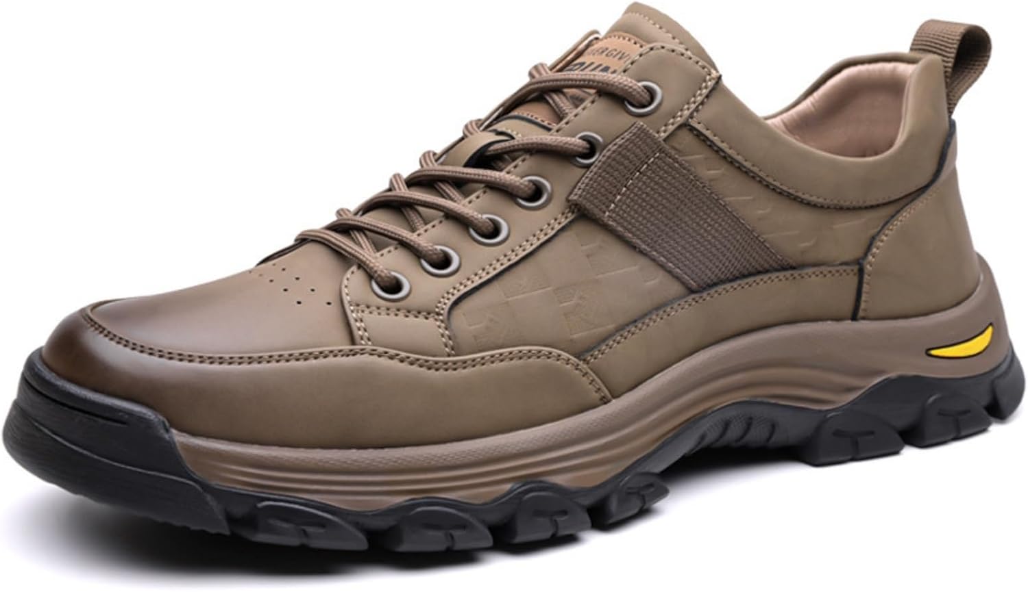 

Мужские высокие ботинки HOUDBDOL с плоской подошвой, модные кроссовки на шнуровке, противоскользящие, легкие ботинки, подходят для работы на ферме, активного отдыха на улице, вечеринок и вождения, хаки