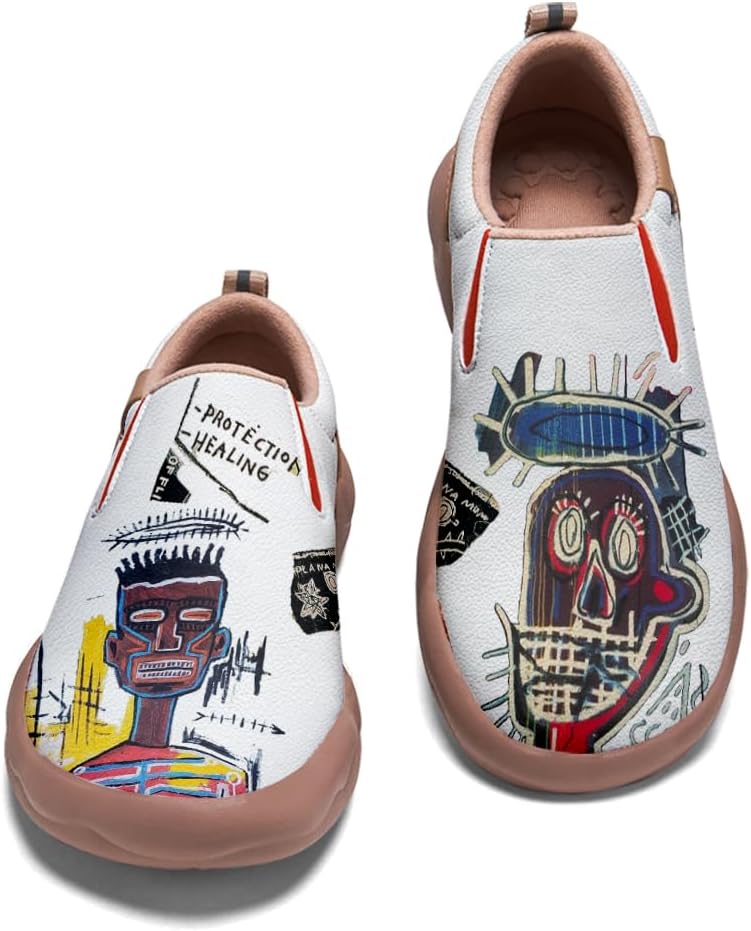 

Мужские кроссовки с граффити, слипоны для повседневной прогулки и путешествий, легкие удобные лоферы Onehorse, Graffiti_09