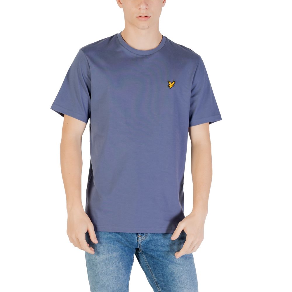 

Синяя хлопковая футболка Lyle & Scott