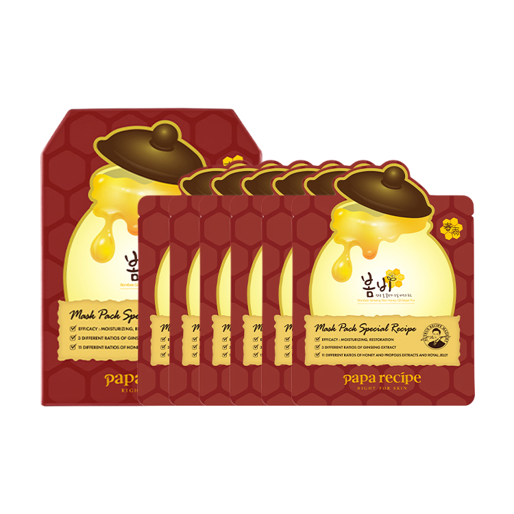 Маска для лица Papa Recipe — 3 красная медовая подтягивающая, увлажняющая, питательная, для контроля жирности * / *, 25 мл — фото 4