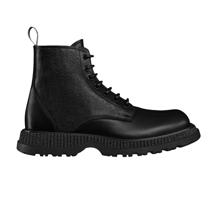 

Ботинки Dior Buffalo Lace Up Ankle Boot 'Dior Oblique Debossed - Black', черный