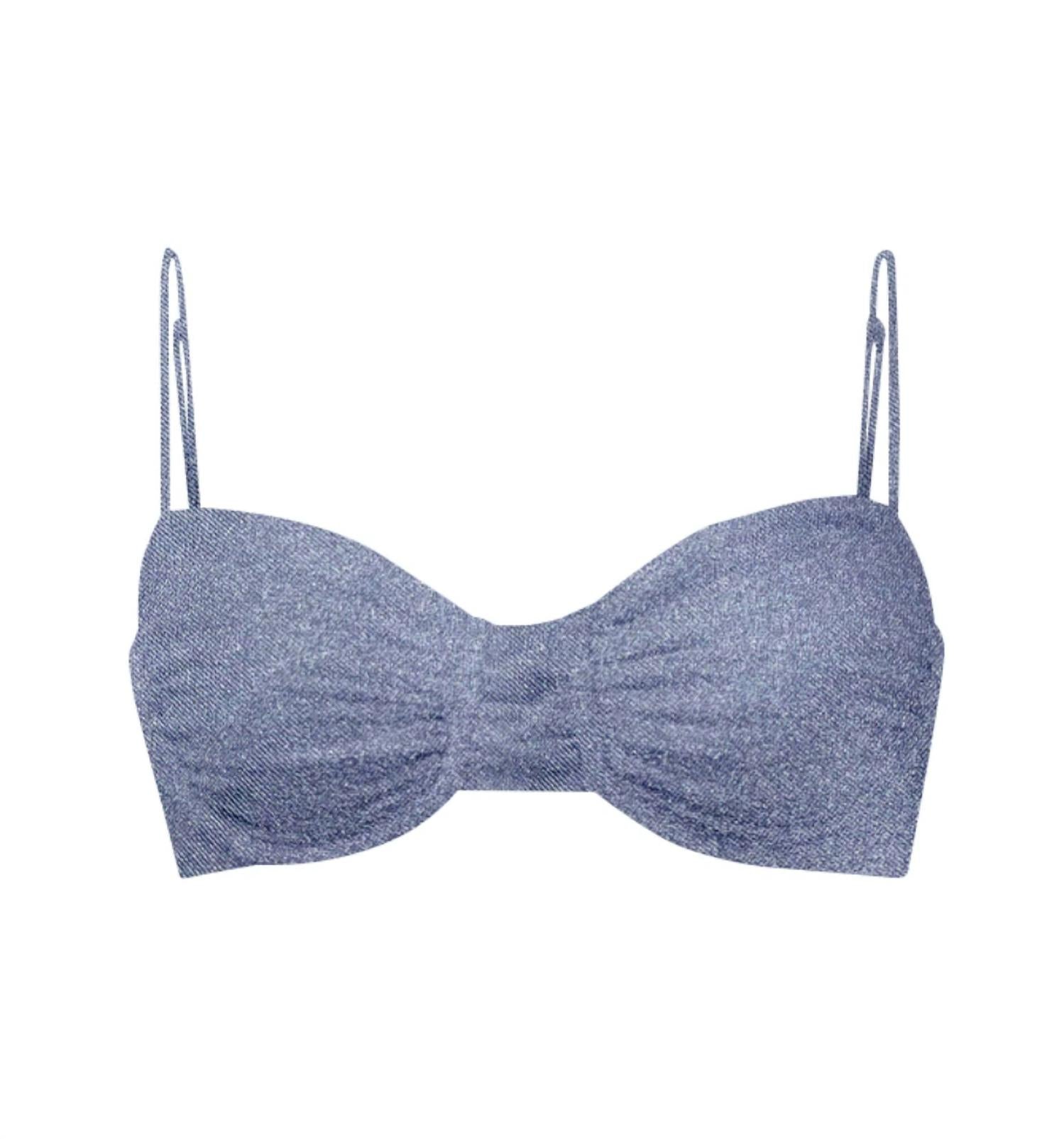 

Женский топ Mia бикини в перламутровом сиреневом JADE Swim