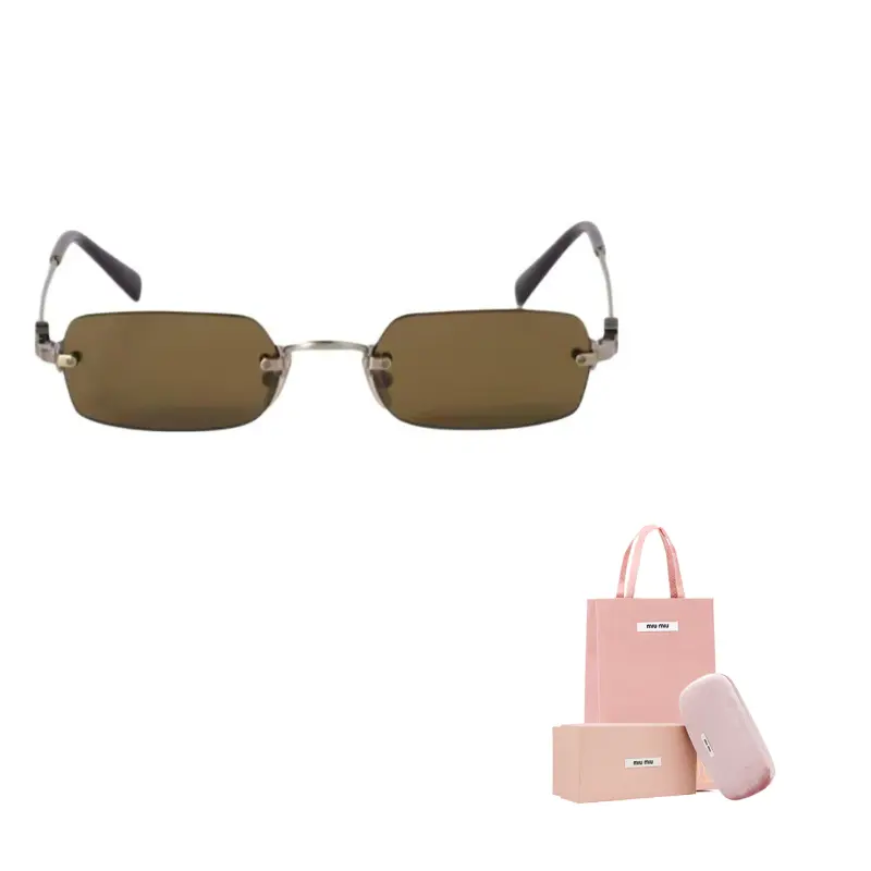 

Прямоугольные солнцезащитные очки в оправе MIU MIU, золотой