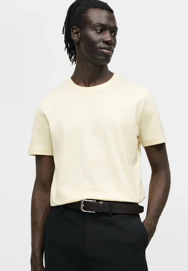 Футболка Taut 75_db basic t-shirt Boss, бежевый оверфлоу — фото 4