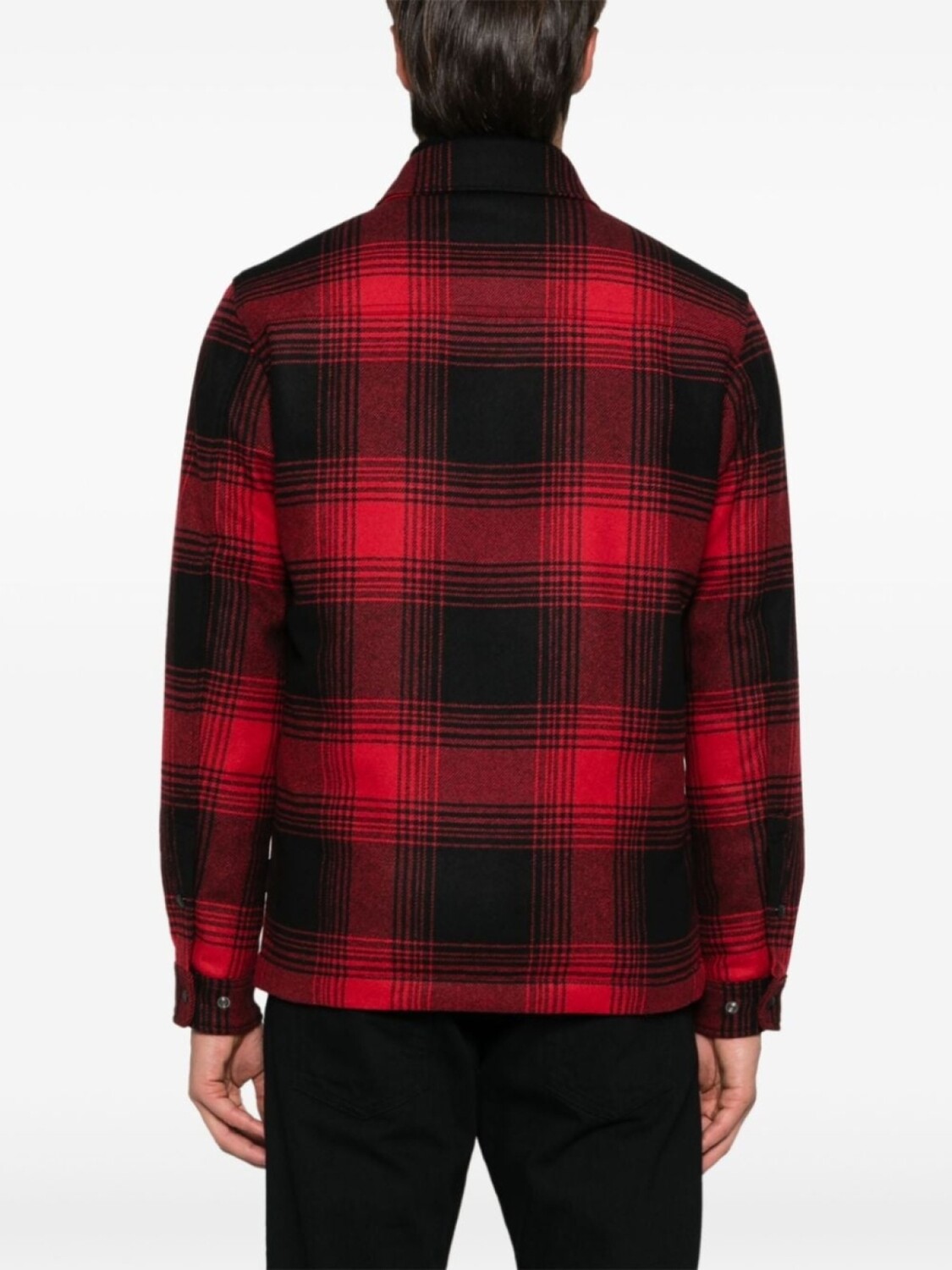 

Woolrich пуховик в клетку, красный