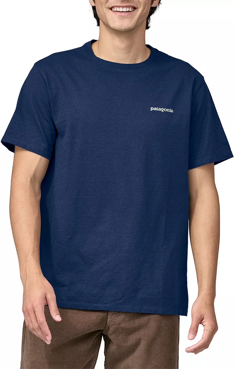 

Футболка Patagonia Fitz Roy Icon Responsibili для взрослых, цвет Lagom Blue