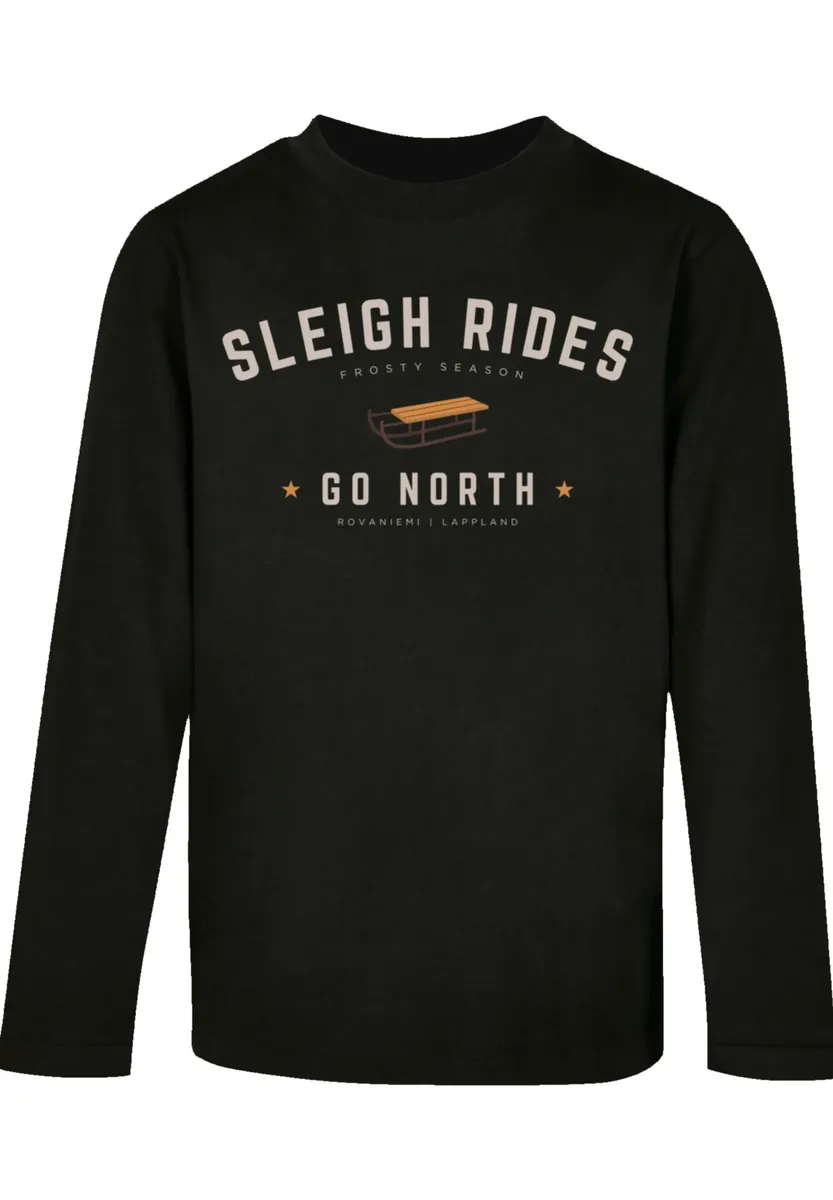 

F4NT4STIC Футболка "Sleigh Riding Christmas Christmas", Рождество, подарок, логотип, черный