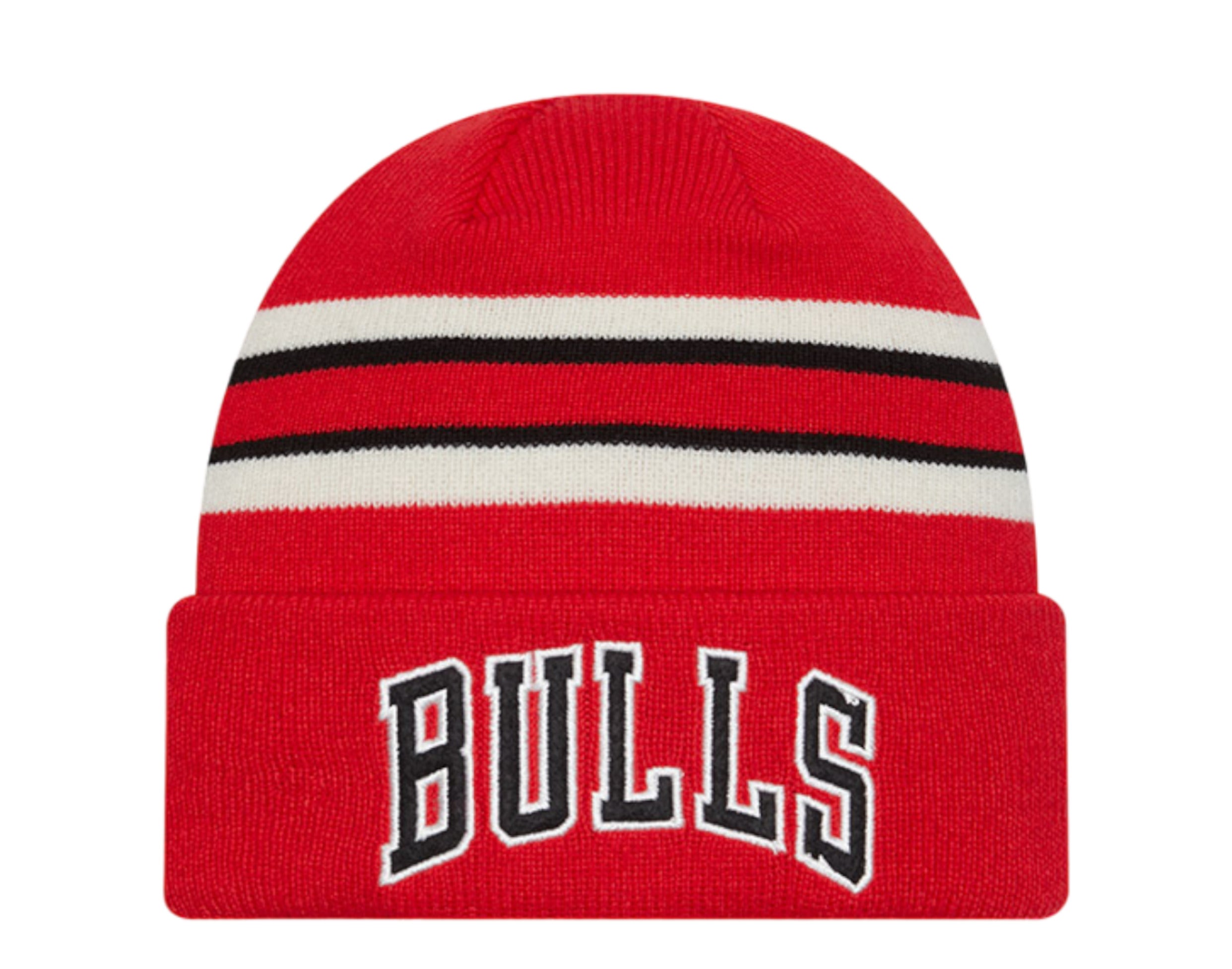 

Новая эра ретро манжета вязаная шапка Chicago Bulls 60487289 New Era, красный
