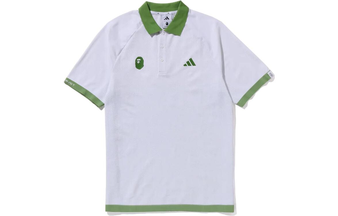 

BAPE X Гольф-поло Adidas, белый
