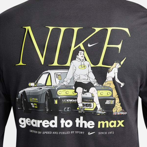 Футболка Nike Sportswear Long-Sleeve T-Shirt 'Black', черный — фото 4