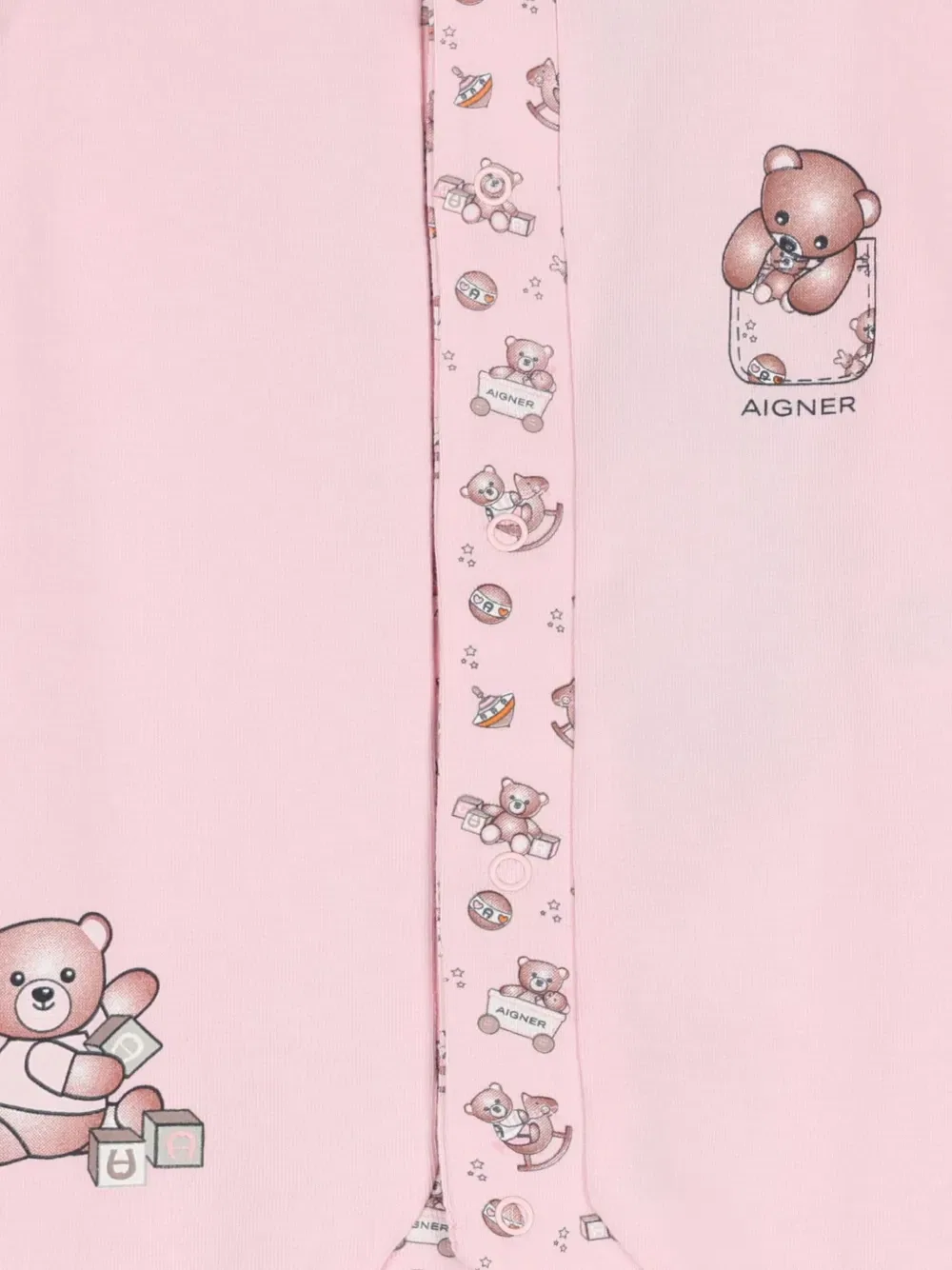 Детский комбинезон Teddy-graphic Aigner Kids, розовый — фото 3