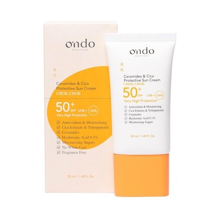 

Защитный солнцезащитный крем Ceramides & Cica Ondo