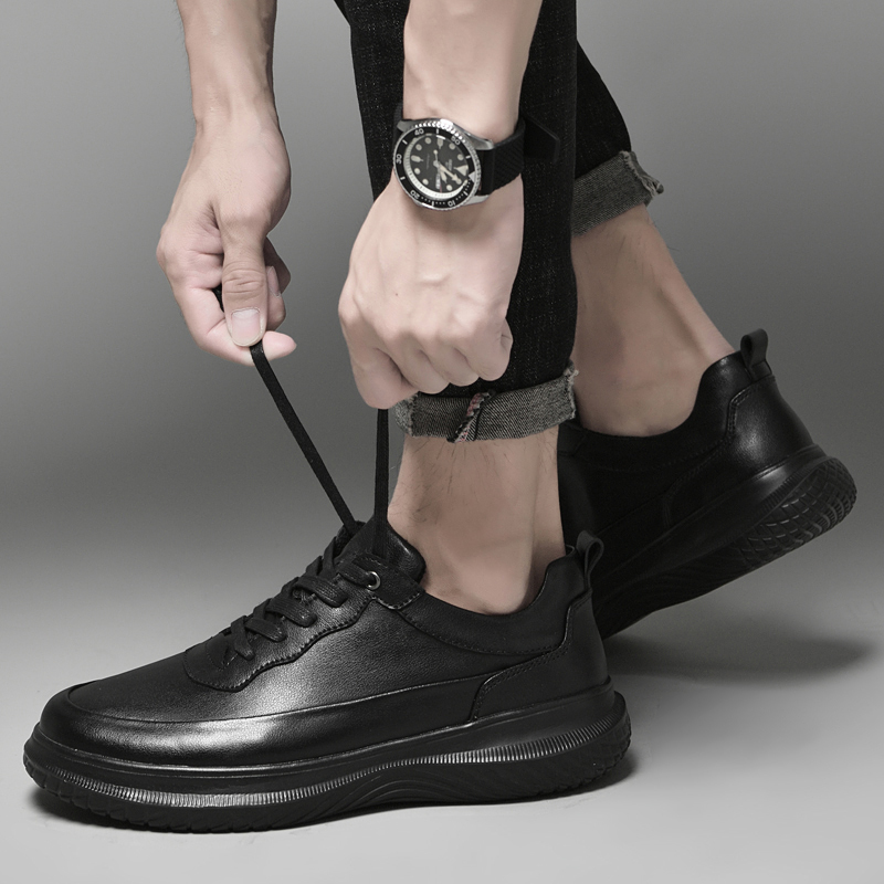 Bull Thunder Мужские повседневные туфли из черной сетчатой ткани, цвет Black Mesh Fabrics — фото 3