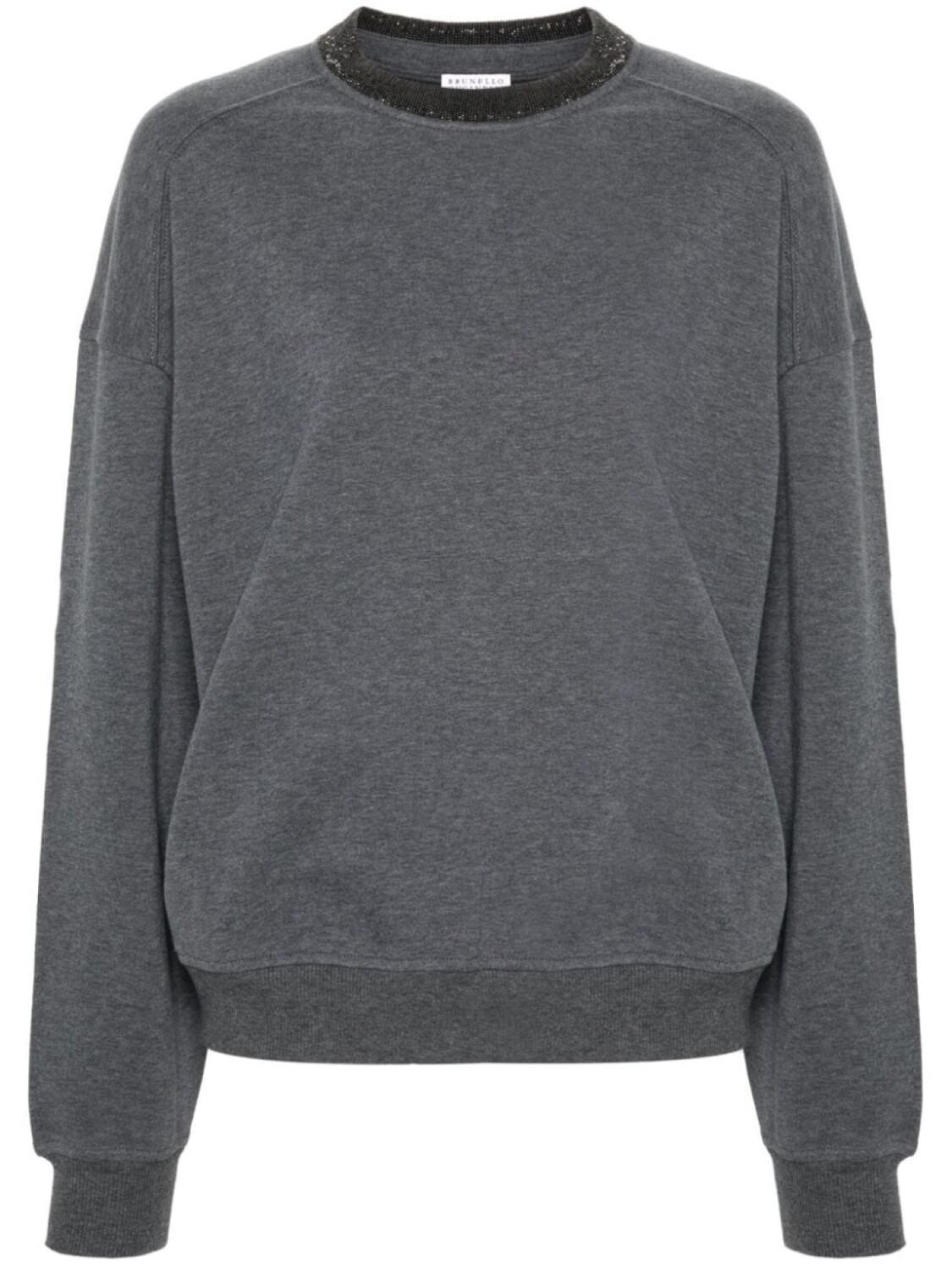 

Brunello Cucinelli толстовка с декором Monili, серый