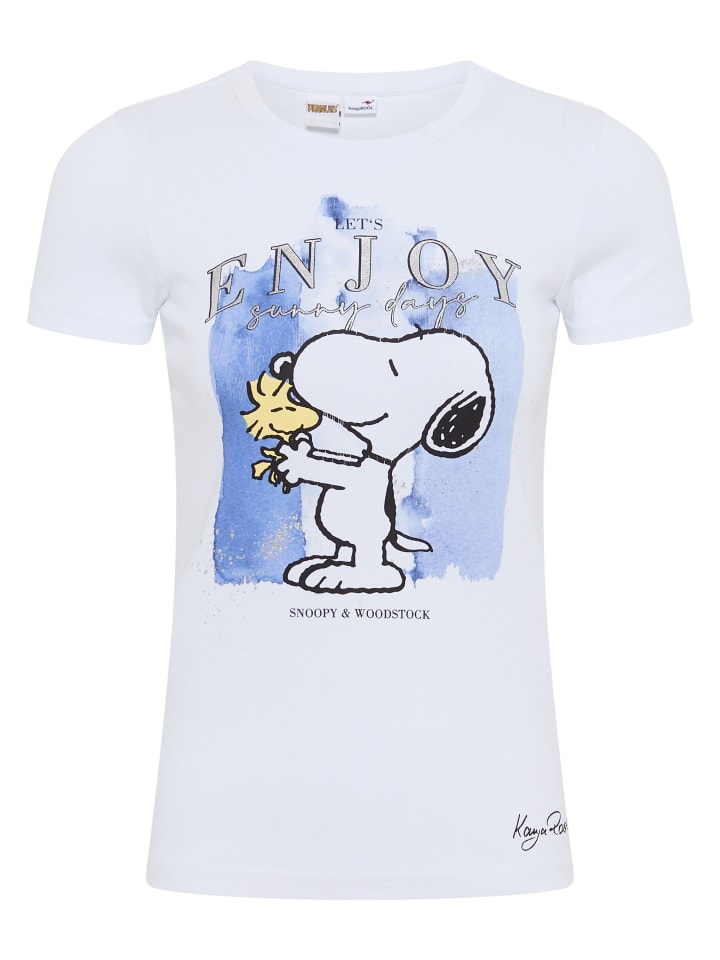 

Рубашка с короткими рукавами белого и синего цветов Kangaroos