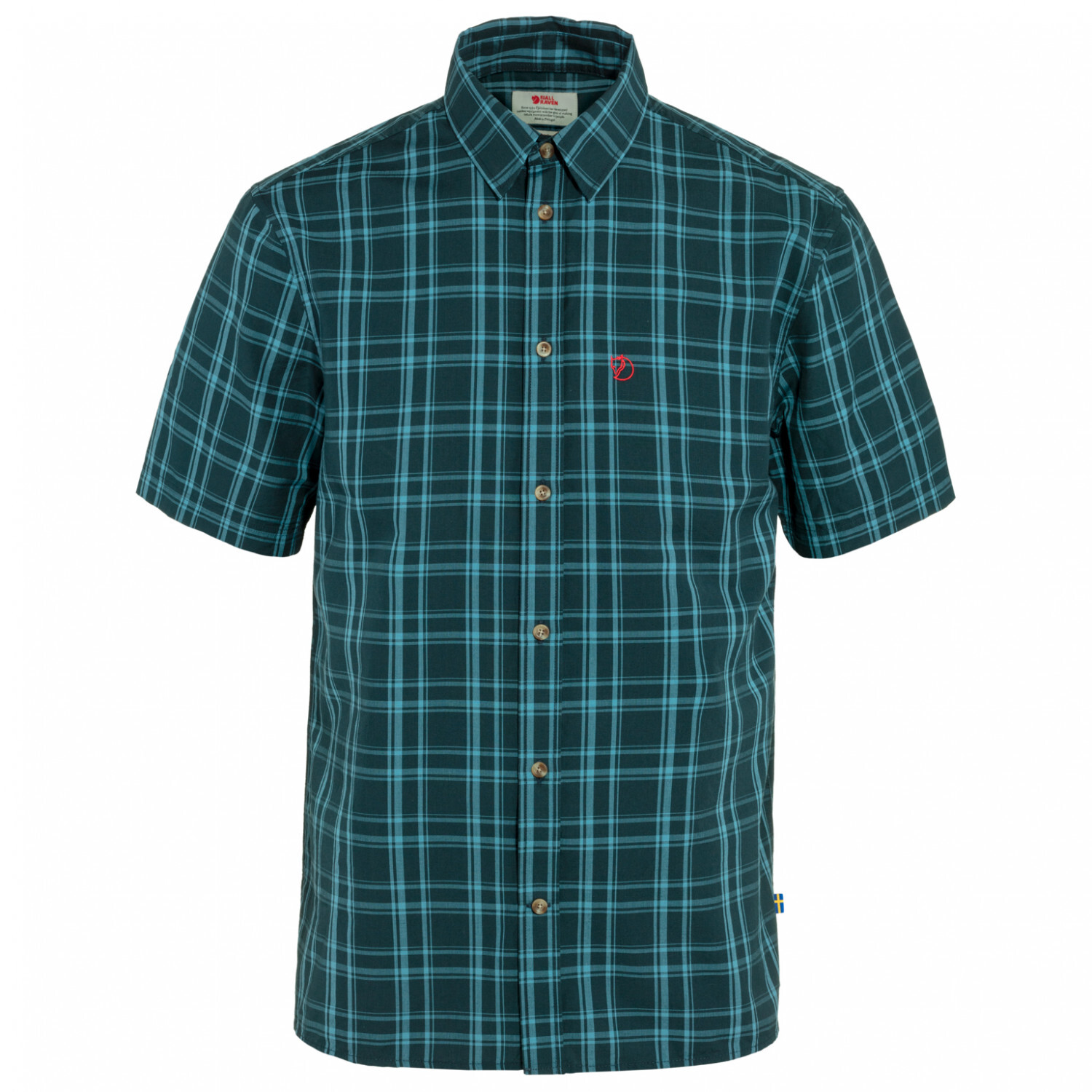 

Рубашка Fjällräven Övik Lite Shirt S/S, цвет Dark Navy/Dawn Blue